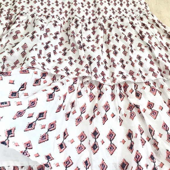 Free People Cha Cha Tiered 100 %Cotton Skirt. 2 - Picture 6 of 8